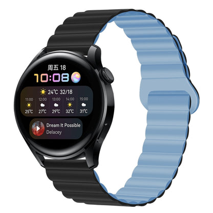 Two Color Magnetic Silicone Watch Band, 20mm, 22mm