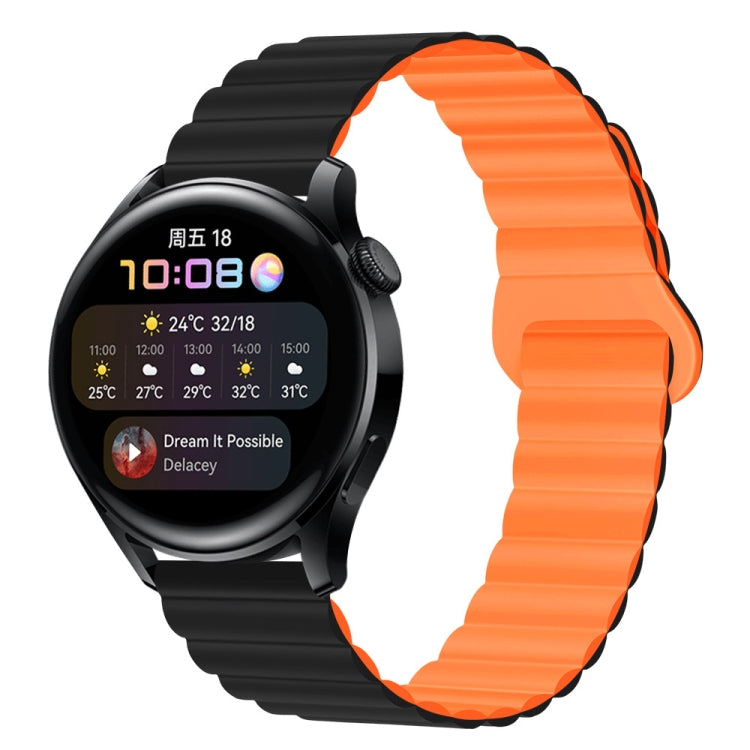 Two Color Magnetic Silicone Watch Band, 20mm, 22mm
