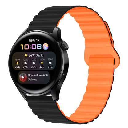 Two Color Magnetic Silicone Watch Band, 20mm, 22mm