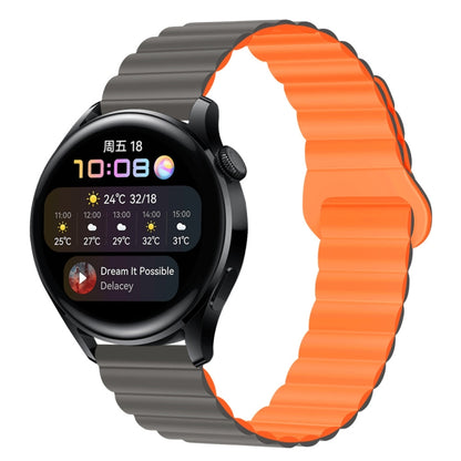 Two Color Magnetic Silicone Watch Band, 20mm, 22mm