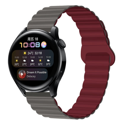 Two Color Magnetic Silicone Watch Band, 20mm, 22mm