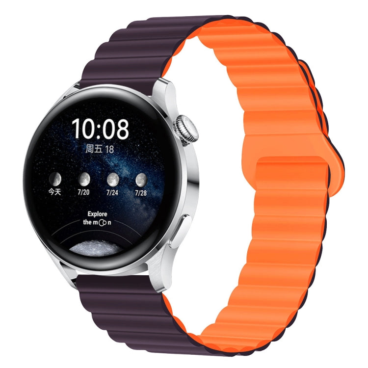Two Color Magnetic Silicone Watch Band, 20mm, 22mm