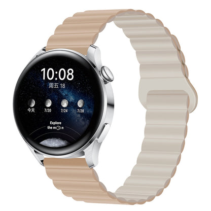 Two Color Magnetic Silicone Watch Band, 20mm, 22mm