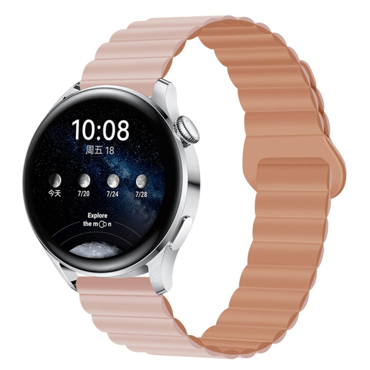 Two Color Magnetic Silicone Watch Band, 20mm, 22mm