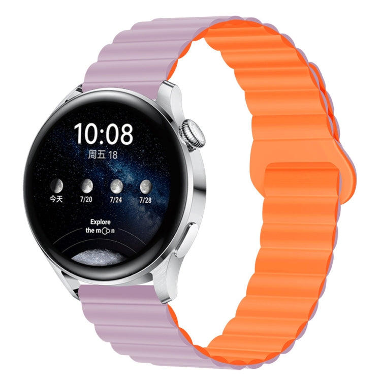 Two Color Magnetic Silicone Watch Band, 20mm, 22mm