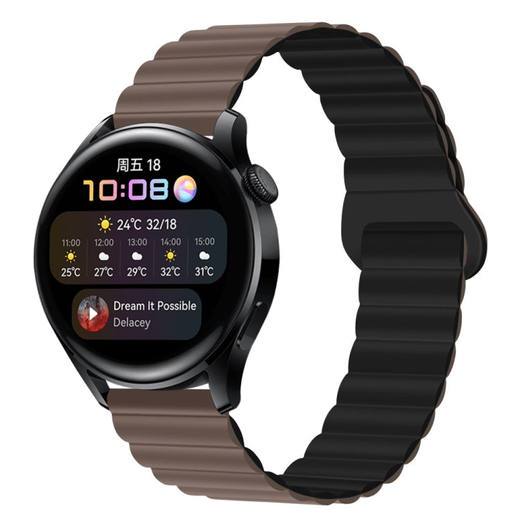 Two Color Magnetic Silicone Watch Band, 20mm, 22mm