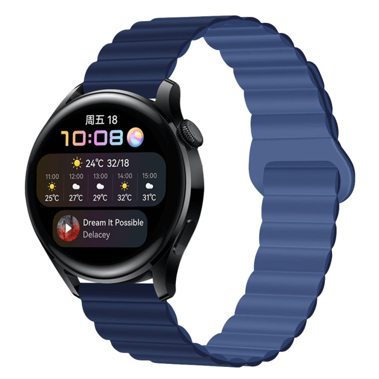 Two Color Magnetic Silicone Watch Band, 20mm, 22mm