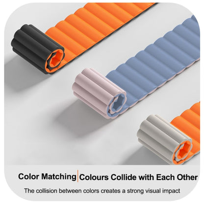 Two Color Magnetic Silicone Watch Band, 20mm, 22mm