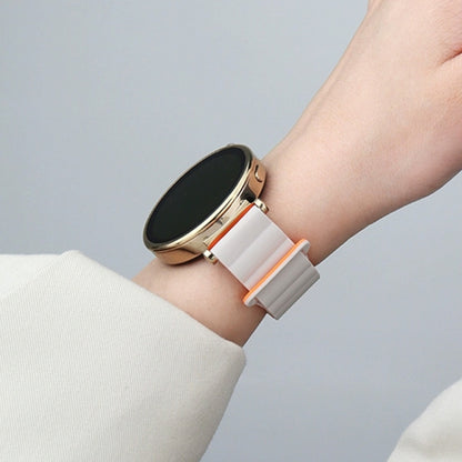 Two Color Magnetic Silicone Watch Band, 20mm, 22mm