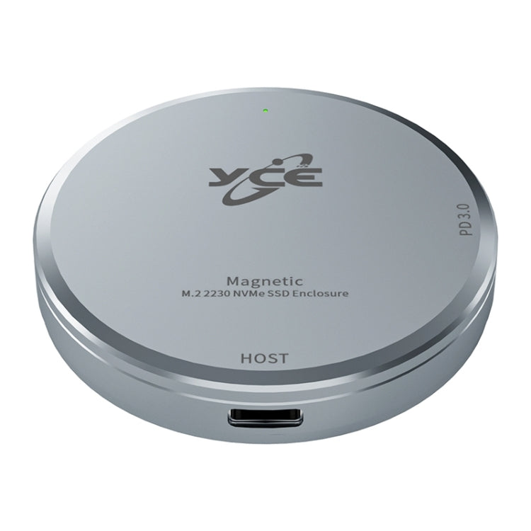 YCE-V195C USB-C / Type-C to M.2 NVMe + PD 3.0 Magnetic Hard Drive Enclosure, YCE-V195C