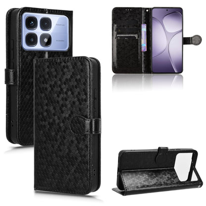 Honeycomb Dot Texture Leather Phone Case, For Xiaomi Poco X7 Pro 5G / Redmi Turbo 4 5G, For Xiaomi Poco M7 Pro 5G / Redmi Note 14 5G, For Redmi K80 / K80 Pro, For Redmi Note 14 Pro 4G, For Redmi Note 14 4G 163.25mm, For Redmi 14C 4G, For Redmi K70 Ultra