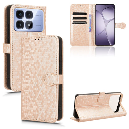 Honeycomb Dot Texture Leather Phone Case, For Xiaomi Poco X7 Pro 5G / Redmi Turbo 4 5G, For Xiaomi Poco M7 Pro 5G / Redmi Note 14 5G, For Redmi K80 / K80 Pro, For Redmi Note 14 Pro 4G, For Redmi Note 14 4G 163.25mm, For Redmi 14C 4G, For Redmi K70 Ultra