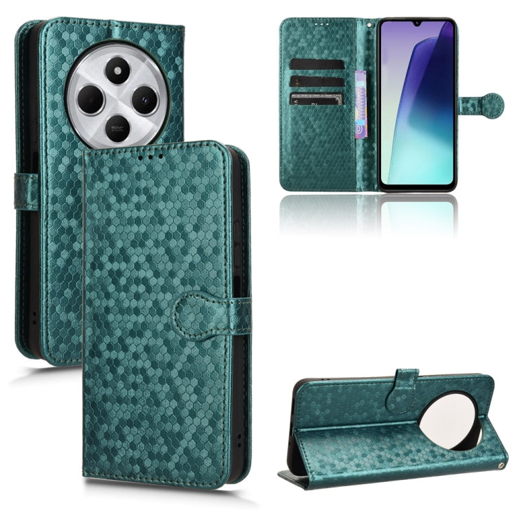 Honeycomb Dot Texture Leather Phone Case, For Xiaomi Poco X7 Pro 5G / Redmi Turbo 4 5G, For Xiaomi Poco M7 Pro 5G / Redmi Note 14 5G, For Redmi K80 / K80 Pro, For Redmi Note 14 Pro 4G, For Redmi Note 14 4G 163.25mm, For Redmi 14C 4G, For Redmi K70 Ultra