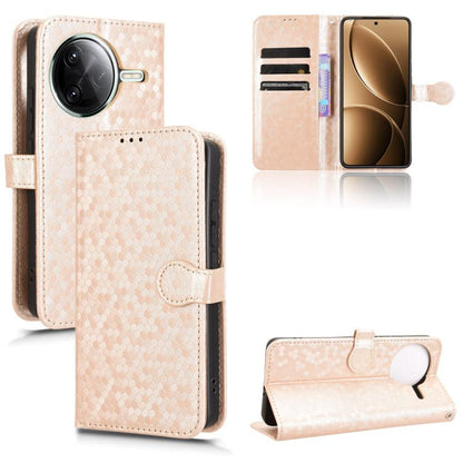 Honeycomb Dot Texture Leather Phone Case, For Redmi Turbo 4 Pro 5G, For Xiaomi Poco X7 Pro 5G / Redmi Turbo 4 5G, For Xiaomi Poco M7 Pro 5G / Redmi Note 14 5G, For Redmi K80 / K80 Pro, For Redmi Note 14 Pro 4G, For Redmi Note 14 4G 163.25mm            ...
