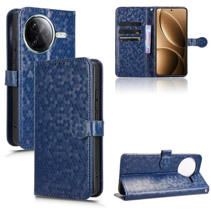 Honeycomb Dot Texture Leather Phone Case, For Redmi Turbo 4 Pro 5G, For Xiaomi Poco X7 Pro 5G / Redmi Turbo 4 5G, For Xiaomi Poco M7 Pro 5G / Redmi Note 14 5G, For Redmi K80 / K80 Pro, For Redmi Note 14 Pro 4G, For Redmi Note 14 4G 163.25mm            ...