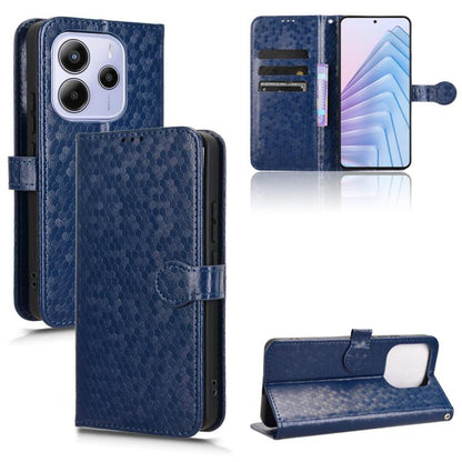Honeycomb Dot Texture Leather Phone Case, For Redmi Turbo 4 Pro 5G, For Xiaomi Poco X7 Pro 5G / Redmi Turbo 4 5G, For Xiaomi Poco M7 Pro 5G / Redmi Note 14 5G, For Redmi K80 / K80 Pro, For Redmi Note 14 Pro 4G, For Redmi Note 14 4G 163.25mm            ...