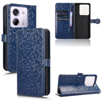 Honeycomb Dot Texture Leather Phone Case, For Redmi Turbo 4 Pro 5G, For Xiaomi Poco X7 Pro 5G / Redmi Turbo 4 5G, For Xiaomi Poco M7 Pro 5G / Redmi Note 14 5G, For Redmi K80 / K80 Pro, For Redmi Note 14 Pro 4G, For Redmi Note 14 4G 163.25mm            ...