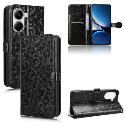 Honeycomb Dot Texture Leather Phone Case, For Redmi Turbo 4 Pro 5G, For Xiaomi Poco X7 Pro 5G / Redmi Turbo 4 5G, For Xiaomi Poco M7 Pro 5G / Redmi Note 14 5G, For Redmi K80 / K80 Pro, For Redmi Note 14 Pro 4G, For Redmi Note 14 4G 163.25mm            ...