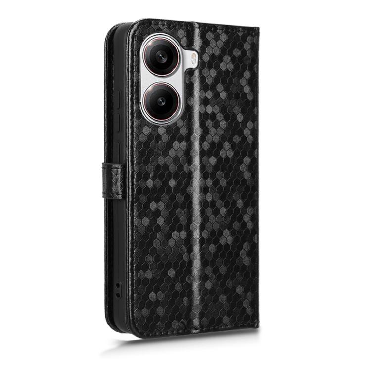 Honeycomb Dot Texture Leather Phone Case, For Xiaomi Poco X7 Pro 5G / Redmi Turbo 4 5G, For Xiaomi Poco M7 Pro 5G / Redmi Note 14 5G, For Redmi K80 / K80 Pro, For Redmi Note 14 Pro 4G, For Redmi Note 14 4G 163.25mm, For Redmi 14C 4G, For Redmi K70 Ultra