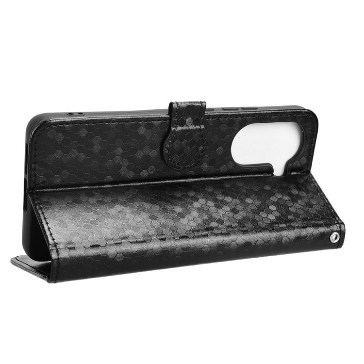 Honeycomb Dot Texture Leather Phone Case, For Xiaomi Poco X7 Pro 5G / Redmi Turbo 4 5G, For Xiaomi Poco M7 Pro 5G / Redmi Note 14 5G, For Redmi K80 / K80 Pro, For Redmi Note 14 Pro 4G, For Redmi Note 14 4G 163.25mm, For Redmi 14C 4G, For Redmi K70 Ultra