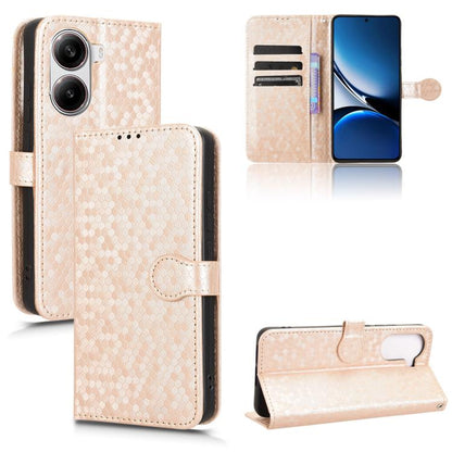 Honeycomb Dot Texture Leather Phone Case, For Redmi Turbo 4 Pro 5G, For Xiaomi Poco X7 Pro 5G / Redmi Turbo 4 5G, For Xiaomi Poco M7 Pro 5G / Redmi Note 14 5G, For Redmi K80 / K80 Pro, For Redmi Note 14 Pro 4G, For Redmi Note 14 4G 163.25mm            ...