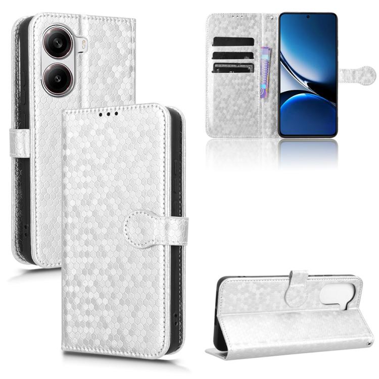 Honeycomb Dot Texture Leather Phone Case, For Redmi Turbo 4 Pro 5G, For Xiaomi Poco X7 Pro 5G / Redmi Turbo 4 5G, For Xiaomi Poco M7 Pro 5G / Redmi Note 14 5G, For Redmi K80 / K80 Pro, For Redmi Note 14 Pro 4G, For Redmi Note 14 4G 163.25mm            ...