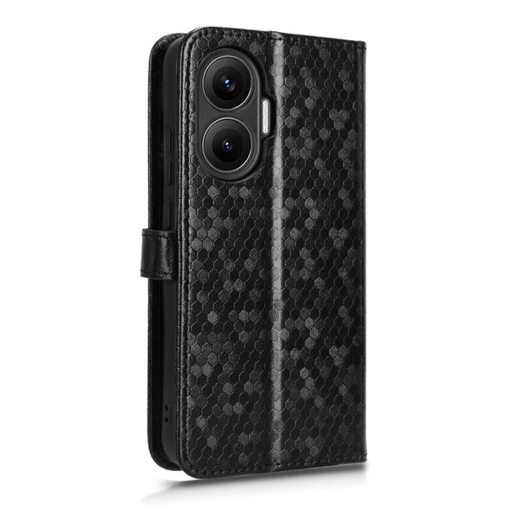 Honeycomb Dot Texture Leather Phone Case, For Redmi Turbo 4 Pro 5G, For Xiaomi Poco X7 Pro 5G / Redmi Turbo 4 5G, For Xiaomi Poco M7 Pro 5G / Redmi Note 14 5G, For Redmi K80 / K80 Pro, For Redmi Note 14 Pro 4G, For Redmi Note 14 4G 163.25mm            ...