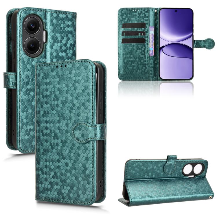 Honeycomb Dot Texture Leather Phone Case, For Redmi Turbo 4 Pro 5G, For Xiaomi Poco X7 Pro 5G / Redmi Turbo 4 5G, For Xiaomi Poco M7 Pro 5G / Redmi Note 14 5G, For Redmi K80 / K80 Pro, For Redmi Note 14 Pro 4G, For Redmi Note 14 4G 163.25mm            ...