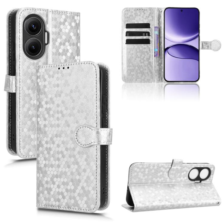 Honeycomb Dot Texture Leather Phone Case, For Redmi Turbo 4 Pro 5G, For Xiaomi Poco X7 Pro 5G / Redmi Turbo 4 5G, For Xiaomi Poco M7 Pro 5G / Redmi Note 14 5G, For Redmi K80 / K80 Pro, For Redmi Note 14 Pro 4G, For Redmi Note 14 4G 163.25mm            ...