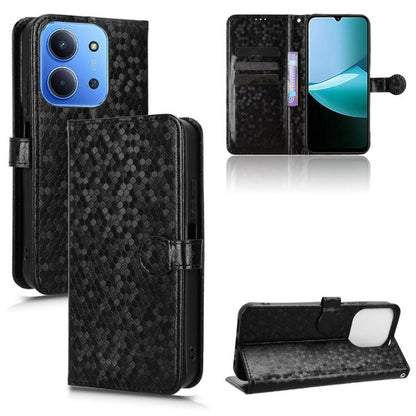 Honeycomb Dot Texture Leather Phone Case, For Redmi  Note 17 5G / 4G Global 171mm, For Redmi A7 Pro 171mm / Poco C85x 5G, For Redmi 15a 5G / R70 5G / R70m 5G, For Redmi Turbo 5 Max 5G / Poco X8 Pro Max 5G, For Redmi Note 15 5G / 4G 164mm / Poco M8 5G  ...
