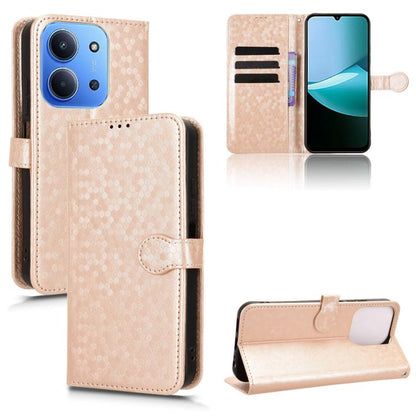 Honeycomb Dot Texture Leather Phone Case, For Redmi  Note 17 5G / 4G Global 171mm, For Redmi A7 Pro 171mm / Poco C85x 5G, For Redmi 15a 5G / R70 5G / R70m 5G, For Redmi Turbo 5 Max 5G / Poco X8 Pro Max 5G, For Redmi Note 15 5G / 4G 164mm / Poco M8 5G  ...