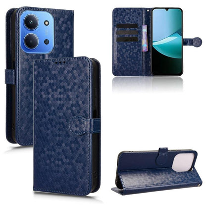 Honeycomb Dot Texture Leather Phone Case, For Redmi  Note 17 5G / 4G Global 171mm, For Redmi A7 Pro 171mm / Poco C85x 5G, For Redmi 15a 5G / R70 5G / R70m 5G, For Redmi Turbo 5 Max 5G / Poco X8 Pro Max 5G, For Redmi Note 15 5G / 4G 164mm / Poco M8 5G  ...