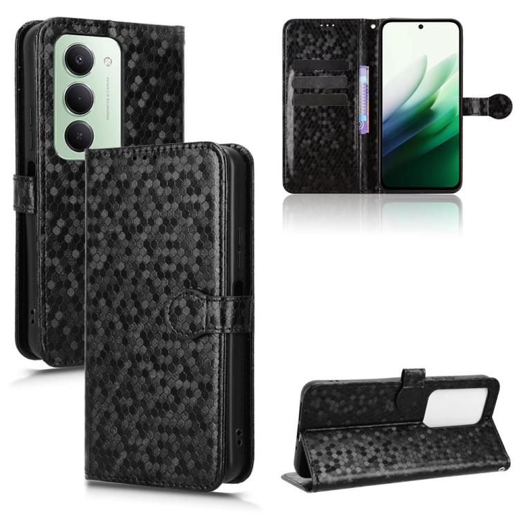 Honeycomb Dot Texture Leather Phone Case, For Redmi A7 Pro 171mm / Poco C85x 5G, For Redmi 15a 5G / R70 5G / R70m 5G, For Redmi Turbo 5 Max 5G / Poco X8 Pro Max 5G, For Redmi Note 15 5G / 4G 164mm / Poco M8 5G, For Redmi K90 Pro Max 5G / Poco F8 Ultra ...