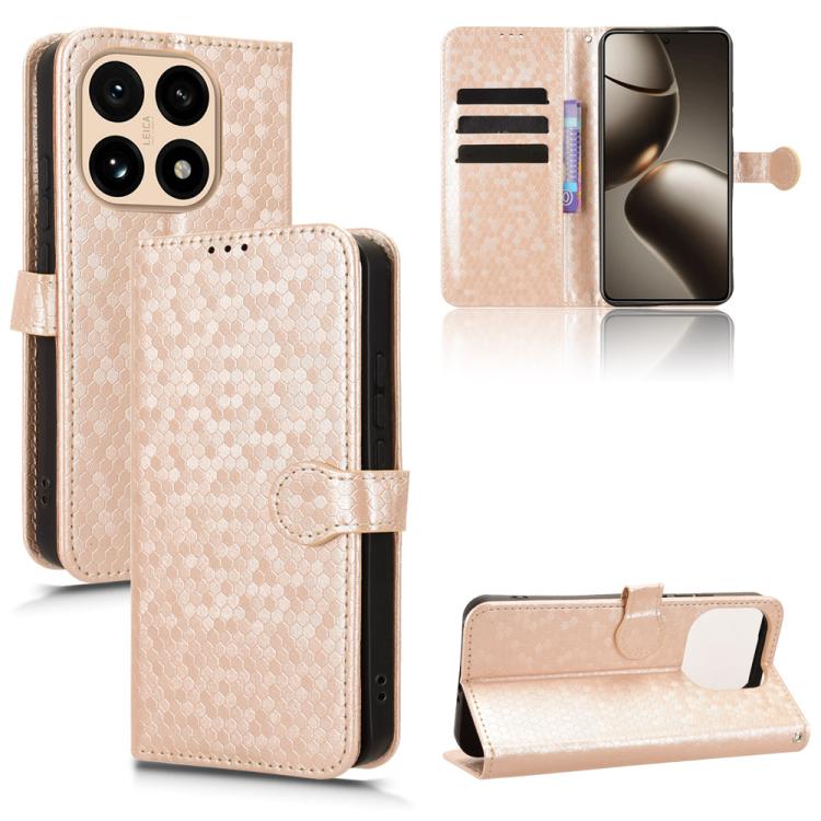 Honeycomb Dot Texture Leather Phone Case, For Redmi A7 Pro 171mm / Poco C85x 5G, For Redmi 15a 5G / R70 5G / R70m 5G, For Redmi Turbo 5 Max 5G / Poco X8 Pro Max 5G, For Redmi Note 15 5G / 4G 164mm / Poco M8 5G, For Redmi K90 Pro Max 5G / Poco F8 Ultra ...