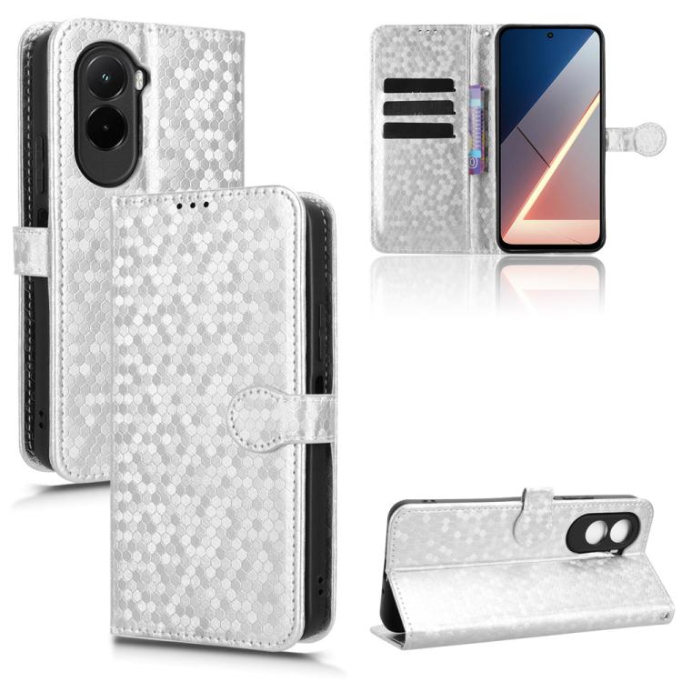 Honeycomb Dot Texture Leather Phone Case, For Redmi A7 Pro 171mm / Poco C85x 5G, For Redmi 15a 5G / R70 5G / R70m 5G, For Redmi Turbo 5 Max 5G / Poco X8 Pro Max 5G, For Redmi Note 15 5G / 4G 164mm / Poco M8 5G, For Redmi K90 Pro Max 5G / Poco F8 Ultra ...