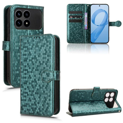Honeycomb Dot Texture Leather Phone Case, For Redmi  Note 17 5G / 4G Global 171mm, For Redmi A7 Pro 171mm / Poco C85x 5G, For Redmi 15a 5G / R70 5G / R70m 5G, For Redmi Turbo 5 Max 5G / Poco X8 Pro Max 5G, For Redmi Note 15 5G / 4G 164mm / Poco M8 5G  ...
