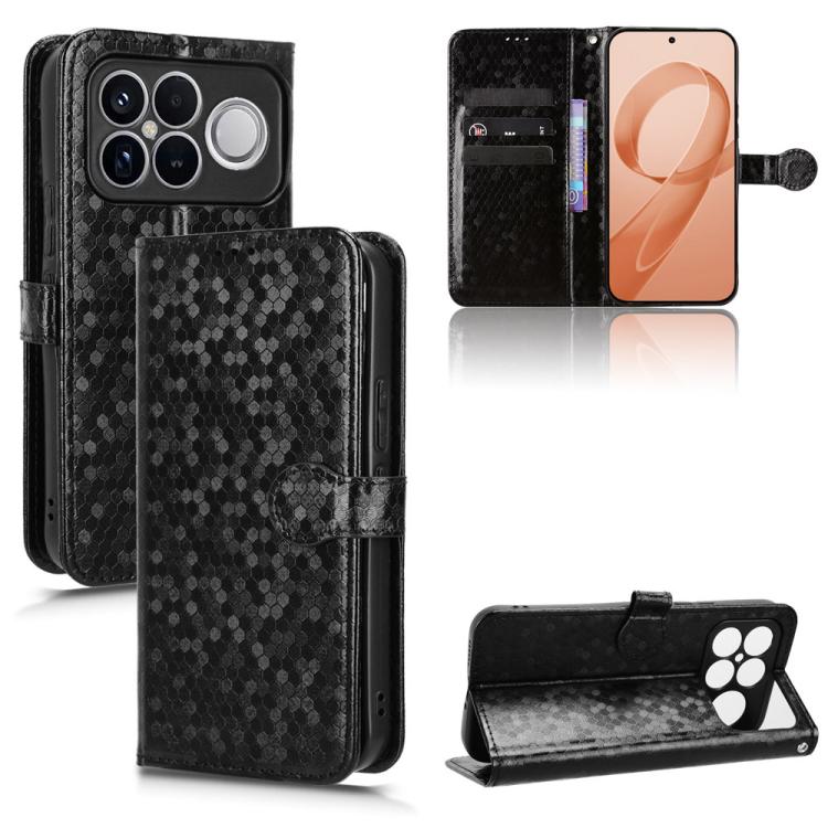 Honeycomb Dot Texture Leather Phone Case, For Redmi  Note 17 5G / 4G Global 171mm, For Redmi A7 Pro 171mm / Poco C85x 5G, For Redmi 15a 5G / R70 5G / R70m 5G, For Redmi Turbo 5 Max 5G / Poco X8 Pro Max 5G, For Redmi Note 15 5G / 4G 164mm / Poco M8 5G  ...