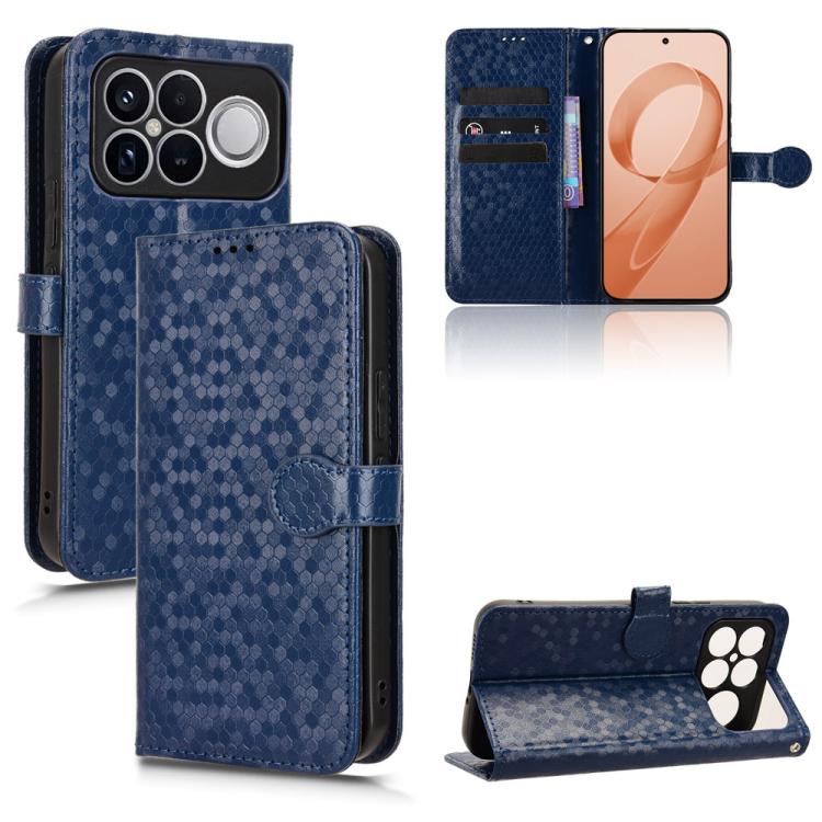 Honeycomb Dot Texture Leather Phone Case, For Redmi  Note 17 5G / 4G Global 171mm, For Redmi A7 Pro 171mm / Poco C85x 5G, For Redmi 15a 5G / R70 5G / R70m 5G, For Redmi Turbo 5 Max 5G / Poco X8 Pro Max 5G, For Redmi Note 15 5G / 4G 164mm / Poco M8 5G  ...