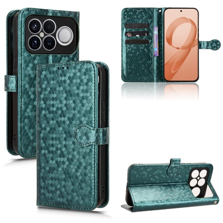 Honeycomb Dot Texture Leather Phone Case, For Redmi  Note 17 5G / 4G Global 171mm, For Redmi A7 Pro 171mm / Poco C85x 5G, For Redmi 15a 5G / R70 5G / R70m 5G, For Redmi Turbo 5 Max 5G / Poco X8 Pro Max 5G, For Redmi Note 15 5G / 4G 164mm / Poco M8 5G  ...