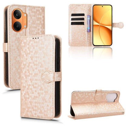 Honeycomb Dot Texture Leather Phone Case, For Redmi  Note 17 5G / 4G Global 171mm, For Redmi A7 Pro 171mm / Poco C85x 5G, For Redmi 15a 5G / R70 5G / R70m 5G, For Redmi Turbo 5 Max 5G / Poco X8 Pro Max 5G, For Redmi Note 15 5G / 4G 164mm / Poco M8 5G  ...