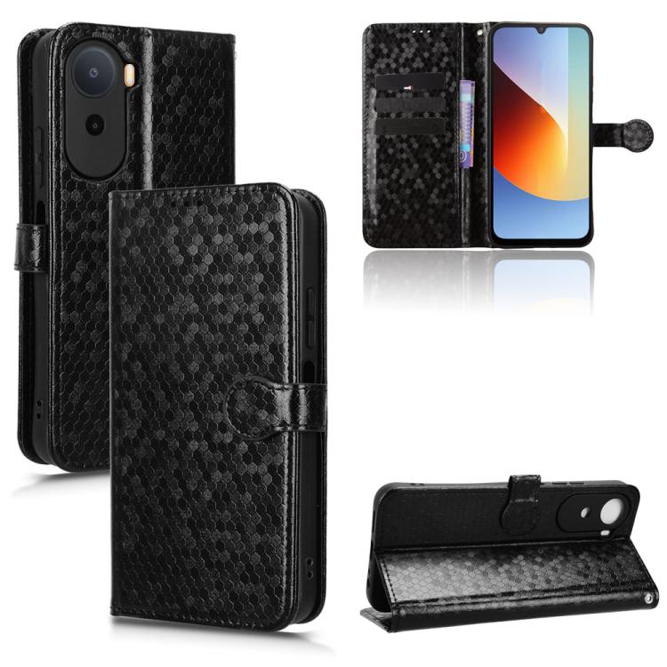 Honeycomb Dot Texture Leather Phone Case, For Redmi  Note 17 5G / 4G Global 171mm, For Redmi A7 Pro 171mm / Poco C85x 5G, For Redmi 15a 5G / R70 5G / R70m 5G, For Redmi Turbo 5 Max 5G / Poco X8 Pro Max 5G, For Redmi Note 15 5G / 4G 164mm / Poco M8 5G  ...