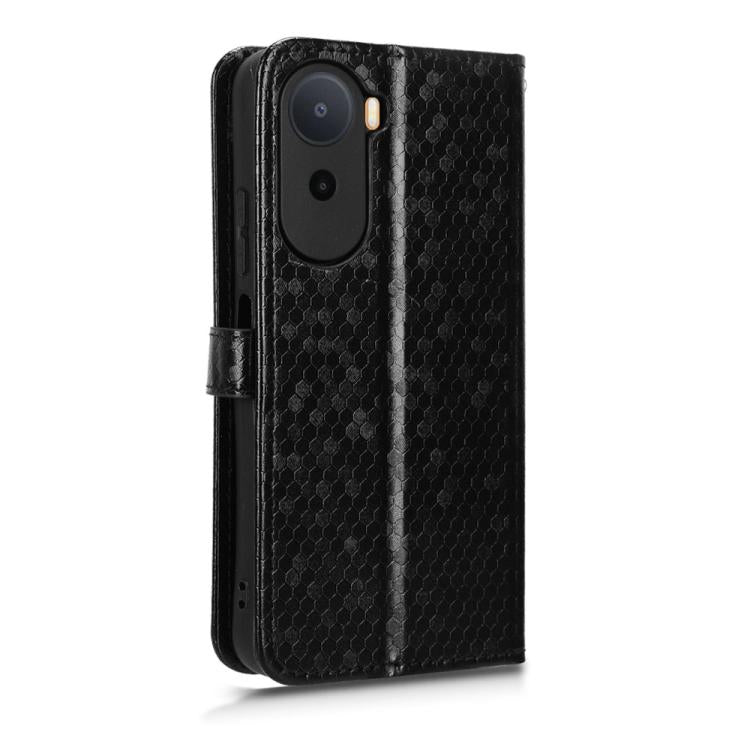 Honeycomb Dot Texture Leather Phone Case, For Redmi A7 Pro 171mm / Poco C85x 5G, For Redmi 15a 5G / R70 5G / R70m 5G, For Redmi Turbo 5 Max 5G / Poco X8 Pro Max 5G, For Redmi Note 15 5G / 4G 164mm / Poco M8 5G, For Redmi K90 Pro Max 5G / Poco F8 Ultra ...