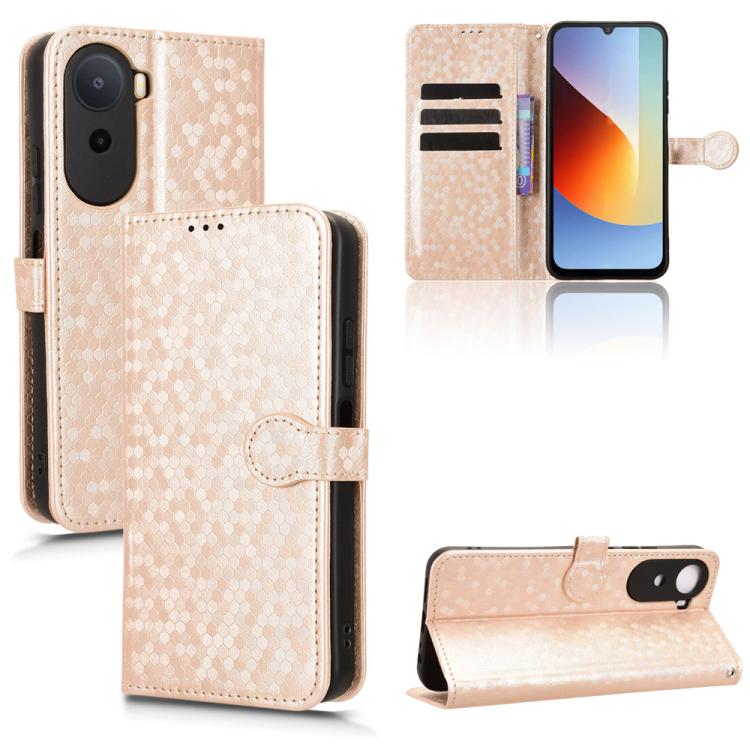 Honeycomb Dot Texture Leather Phone Case, For Redmi  Note 17 5G / 4G Global 171mm, For Redmi A7 Pro 171mm / Poco C85x 5G, For Redmi 15a 5G / R70 5G / R70m 5G, For Redmi Turbo 5 Max 5G / Poco X8 Pro Max 5G, For Redmi Note 15 5G / 4G 164mm / Poco M8 5G  ...