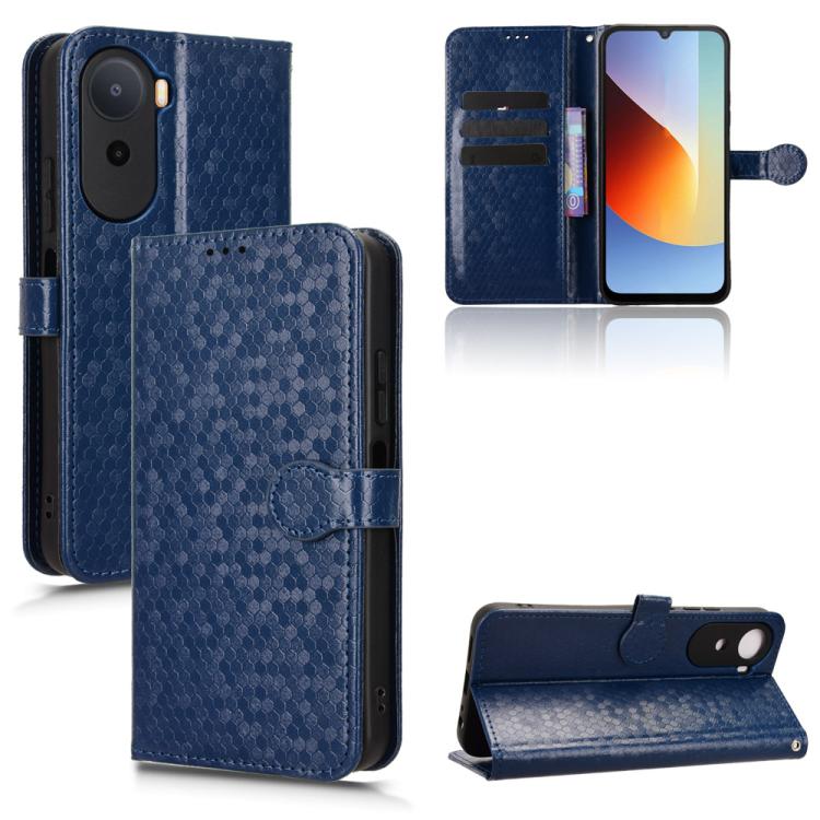 Honeycomb Dot Texture Leather Phone Case, For Redmi  Note 17 5G / 4G Global 171mm, For Redmi A7 Pro 171mm / Poco C85x 5G, For Redmi 15a 5G / R70 5G / R70m 5G, For Redmi Turbo 5 Max 5G / Poco X8 Pro Max 5G, For Redmi Note 15 5G / 4G 164mm / Poco M8 5G  ...