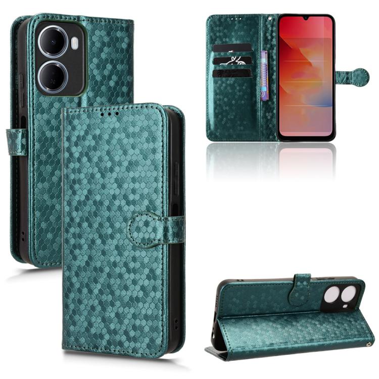 Honeycomb Dot Texture Leather Phone Case, For Redmi  Note 17 5G / 4G Global 171mm, For Redmi A7 Pro 171mm / Poco C85x 5G, For Redmi 15a 5G / R70 5G / R70m 5G, For Redmi Turbo 5 Max 5G / Poco X8 Pro Max 5G, For Redmi Note 15 5G / 4G 164mm / Poco M8 5G  ...