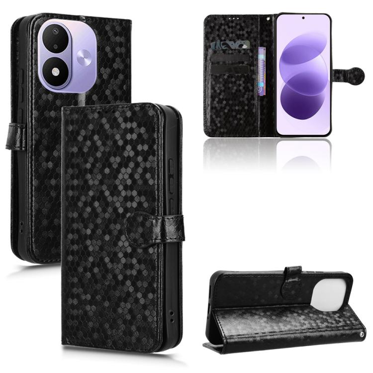 Honeycomb Dot Texture Leather Phone Case, For Redmi  Note 17 5G / 4G Global 171mm, For Redmi A7 Pro 171mm / Poco C85x 5G, For Redmi 15a 5G / R70 5G / R70m 5G, For Redmi Turbo 5 Max 5G / Poco X8 Pro Max 5G, For Redmi Note 15 5G / 4G 164mm / Poco M8 5G  ...