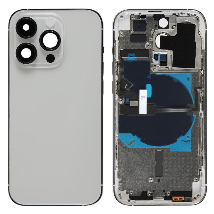 For iPhone 14 Pro Battery Back Cover with Power + Volume Flex Cable + Wireless Charging Module, China Version, CE EU Version, US Version