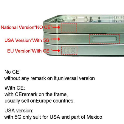 For iPhone 15 Plus Middle Frame Bezel Plate with Side Keys + Card Tray, China Version, US Version, CE EU Version