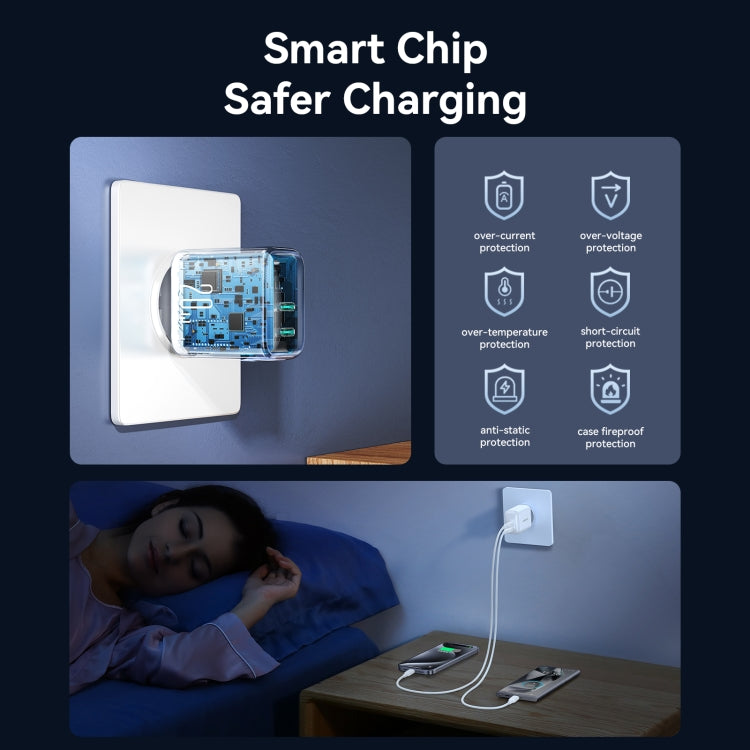 JOYROOM JR-TCF12 20W Dual USB-C / Type-C Fast Charger, JR-TCF12