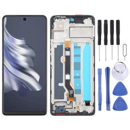 OEM LCD Screen Digitizer Full Assembly With Frame, For Tecno Spark 20 Pro 4G KJ6, For Tecno Spark 20C BG7n, For Tecno Camon 20 Pro CK7n, For Tecno Spark 10C KI5k, For Tecno Spark 10 KI5q, For Tecno Spark Go 2023 BF7n, For Tecno Spark 10 Pro KI7